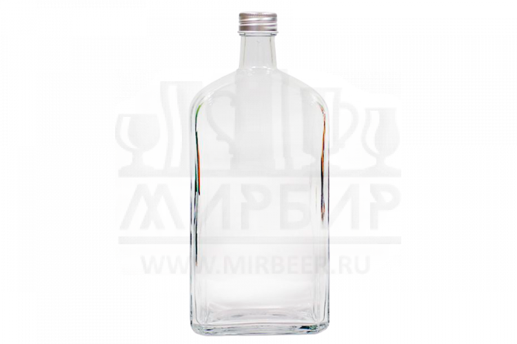 Бутылка стеклянная "Флинт" с пробкой, 1 л